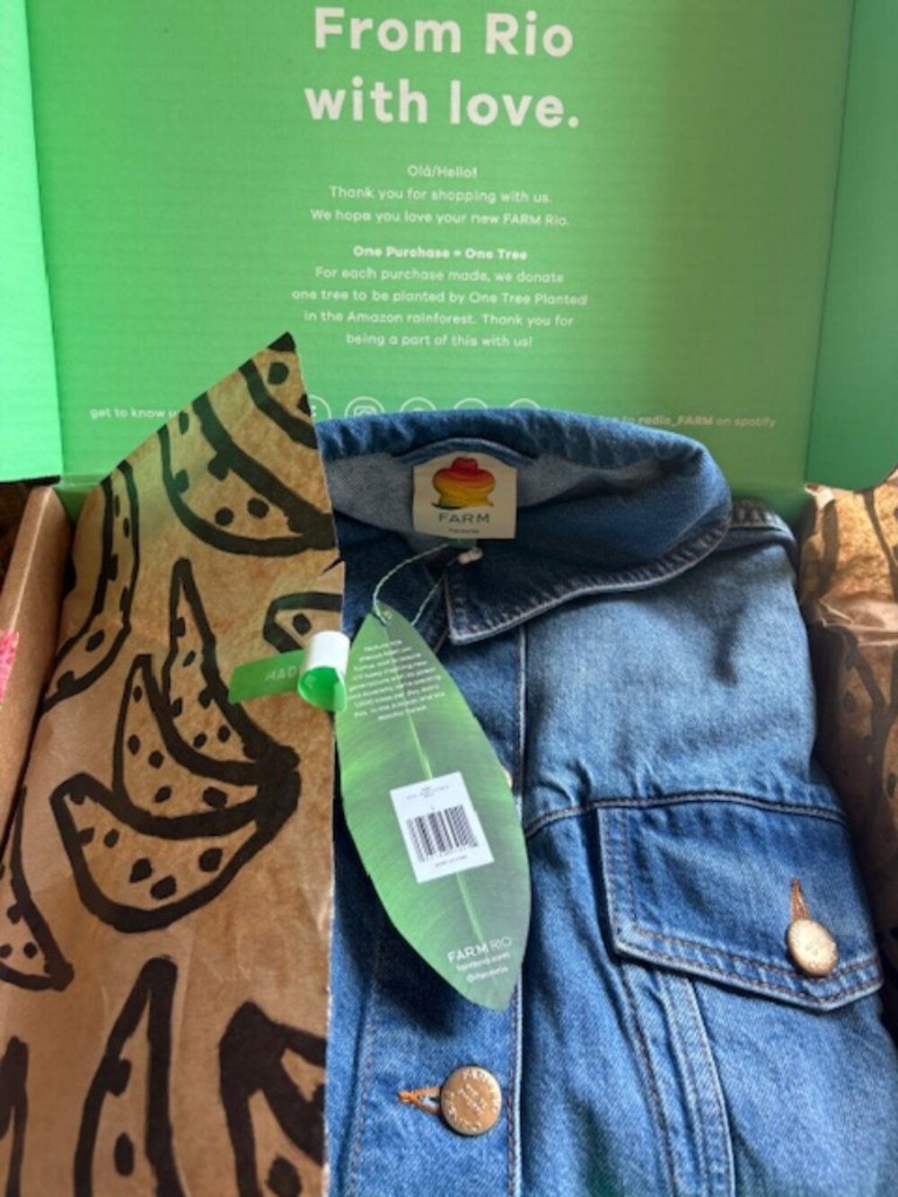 NWT Farm Rio Denim Buttoned Jacket - Picture 12 of 15